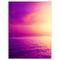 Designart - Purple Sea in Maldives At Sunset - Large Seashore Canvas Print